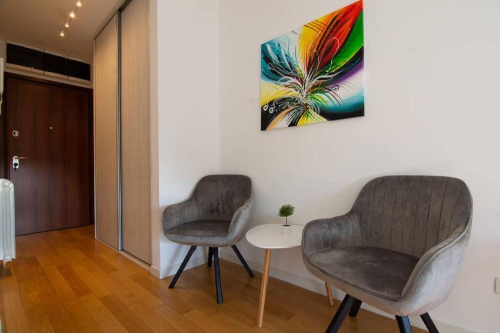 A Blok New Modern - Free Garage Parking, Comfortable, Quiet With A Park View ベオグラード エクステリア 写真